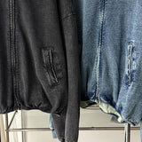 Garments Denim Track Hood Zip Up (2color)