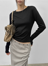 [MADE] Ronaj Knitlike Round Long Sleeve T-shirt