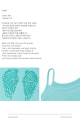 Glitter Wing Sleeveless Top