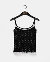 Lethin Dot Lace Sleeveless