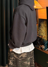 Semi-cropped hoodie 5COLOR