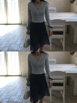 Misty Sheer Dot See-through Mini Skirt