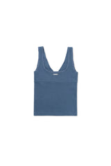Lazy sleeveless top_blue