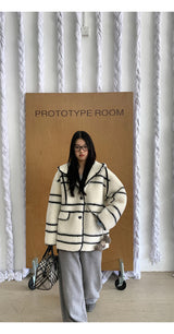 Style Hooded Wool Suede Coat