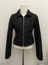 Black Denim Stud Jacket