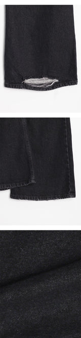 [Unisex] アンダーカッティングブーツカットパンツ