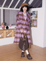 Versatile and classic wool tweed overcoat