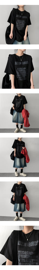 モアオーバーサイズフィットショートスリーブTシャツ