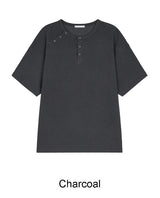 フェルダー ダブル ヘンリーネック ショートスリーブ Tシャツ