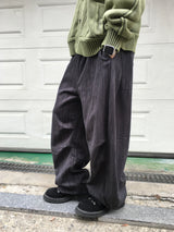 Ter Stripe Balloon Denim Pants 2C