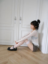 lace banding knee socks