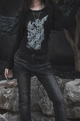 コエグジスタンス グラフィック レタリング Tシャツ (black)