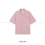 LMN rear neutral two pocket short sleeve cardigan (6 colors)