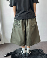 Oldy Military Patch Star Tattoo Graphic Bermuda Shorts 4color