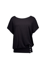 Drape Mini Dress [Charcoal]