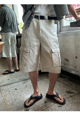 [Unisex] リネンクロップチェックシャツ ver.2(3color)