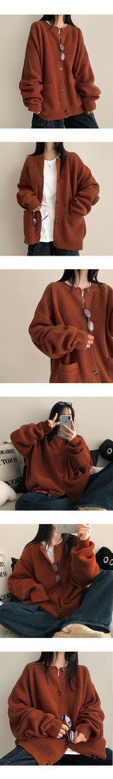 RENTO HATCHI Round Pocket Cardigan