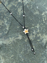 watercolor starfish string necklace