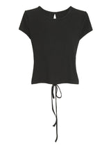 ブラックバッグアンダーポイントショートスリーブTシャツ