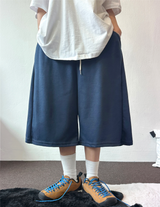 BACK POCKET SIDE PINTUCK BALLOON BERMUDA 💙🤎🖤🩶💜6COLOR