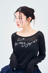 sheer logo TEE
