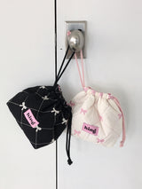 Ribbon Padding Pouch(2color)