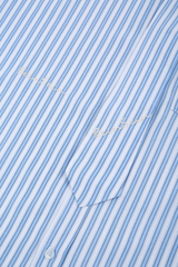 Blue stripe overfit shirts & tie set