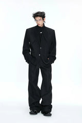 Layered V-Neck Blazer