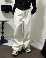 スノーブラックステッチポケットパンツ 11308