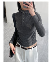 Rivet High Neck Slim Fit T-Shirt