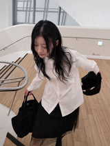 GLOSSY LOOSE SHIRT