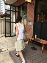 Coined layer sleeveless top (3color)