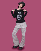 hip layered skirt pants (4color)
