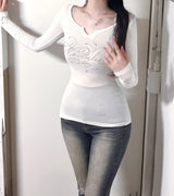 Rose lettering slim fit T-shirt