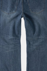 ルーズフィットテーパードデニムパンツ (Washed Blue)