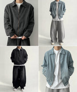 Raco Denim Incision Zip-Up Jumper