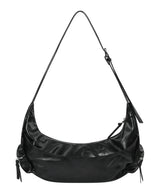 STRUM CROSS LEATHER BELTED SHOULDER BAG UNISEX