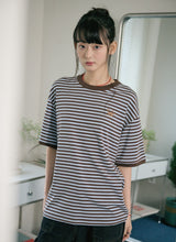 26SS★ キャットボーダーリンガー半袖Tシャツ