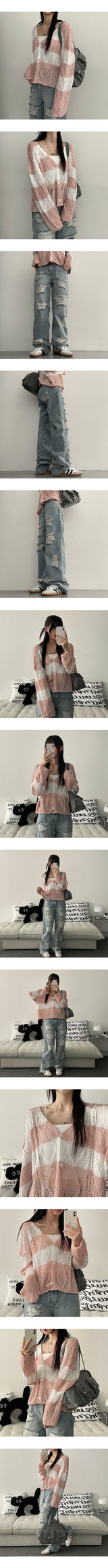 【ショート・ベーシック・ロング/S～3XL】ライトダメージカッティングウォッシュデニムワイドパンツ