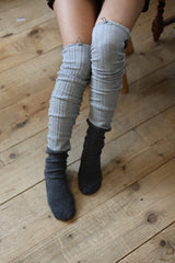 twist stop socks_grey
