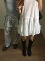 Frill Stripe Pants (2color)