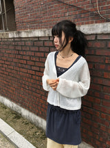 Milkpo Summer Basic Loose-Fit Cardigan