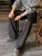 Look Wonderant 3-Layer Lengths Round Tuck Wide Banding Pants