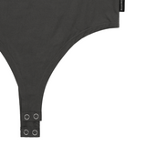 BACK POINT LONG SLEEVE BODYSUIT (CHARCOAL)