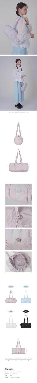 FABRIC DUFFEL BAG(LIGHT VIOLET)
