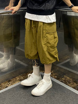 Metal Nylon Cargo Half Pants 3C