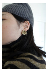champagne sticker earrings
