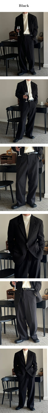 [F/W] Herringbone wide slacks(3color)