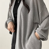 Amit Bolero Loose Fit Puff Knit Cardigan 