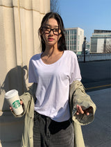 エアーUネックルーズTシャツ (5C)